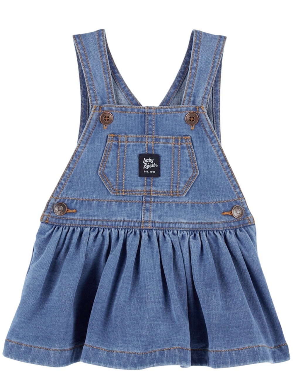 OshKosh B'gosh Light Blue Denim Pinafore Dress